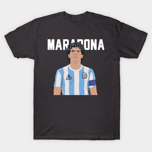 Maradona Art T-Shirt by mnaperdraws